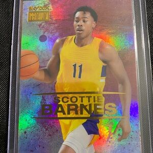 Scottie Barnes Yellow Basketball Trading Card